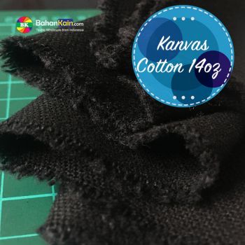 Kanvas Katun Warna Plat 14 OZ